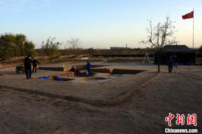 仰韶国家考古遗址公园内一处考古发掘点。　孙自法 摄